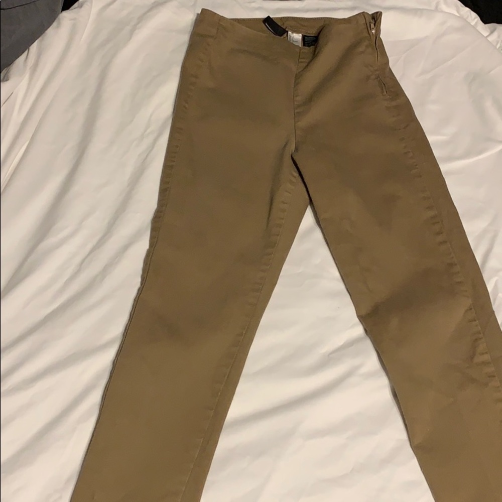 Camel ankle cut trousers